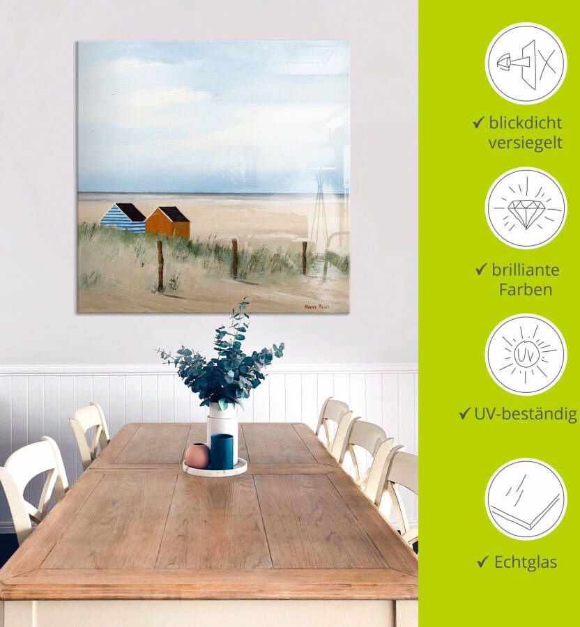 Artland Print op glas Zonnige morgen V in verschillende maten