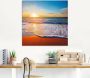 Artland Print op glas Zonsondergang en de zee - Thumbnail 2