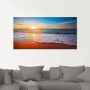 Artland Print op glas Zonsondergang en de zee - Thumbnail 3