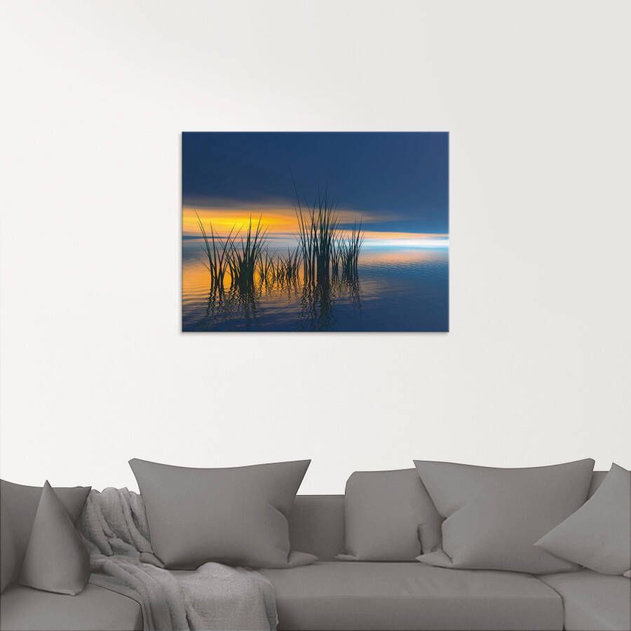 Artland Print op glas Zonsondergang III in verschillende maten