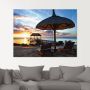 Artland Print op glas Zonsondergang op Mauritius - Thumbnail 3