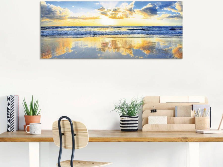 Artland Print op glas Zonsopkomst boven de oceaan