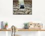 Artland Print op glas Zwarte schaap in verschillende maten - Thumbnail 2