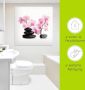 Artland Print op glas Zwarte stenen en pink orchidee - Thumbnail 5