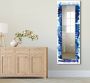 Artland Sierspiegel Aquarel in blauw spiegel met lijst voor het hele lichaam wandspiegel met motiefrand landhuis - Thumbnail 3
