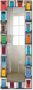 Artland Sierspiegel Fotocollage van 32 kleurrijke voordeuren spiegel met lijst voor het hele lichaam wandspiegel met motiefrand landhuis - Thumbnail 2