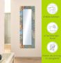 Artland Sierspiegel Gedessineerde keramische tegels spiegel met lijst voor het hele lichaam wandspiegel met motiefrand landhuis - Thumbnail 5
