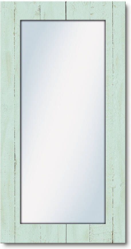 Artland Sierspiegel Het leven is mooi spiegel met lijst voor het hele lichaam wandspiegel met motiefrand landhuis