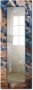 Artland Sierspiegel Lavendel tegen houten achtergrond spiegel met lijst voor het hele lichaam wandspiegel met motiefrand landhuis - Thumbnail 2