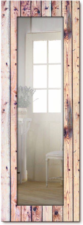 Artland Sierspiegel Witte vintage-achtergrond vintage shabby chic wandspiegel spiegel voor het hele lichaam