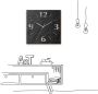 Artland Wandklok Leisteen optioneel verkrijgbaar met kwarts- of radiografisch uurwerk geruisloos zonder tikkend geluid - Thumbnail 3