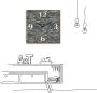 Artland Wandklok Leistenen muur optioneel verkrijgbaar met kwarts- of radiografisch uurwerk geruisloos zonder tikkend geluid - Thumbnail 3