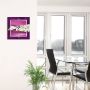 Artland Wandklok Orchideeën violet optioneel verkrijgbaar met kwarts- of radiografisch uurwerk geruisloos zonder tikkend geluid - Thumbnail 3