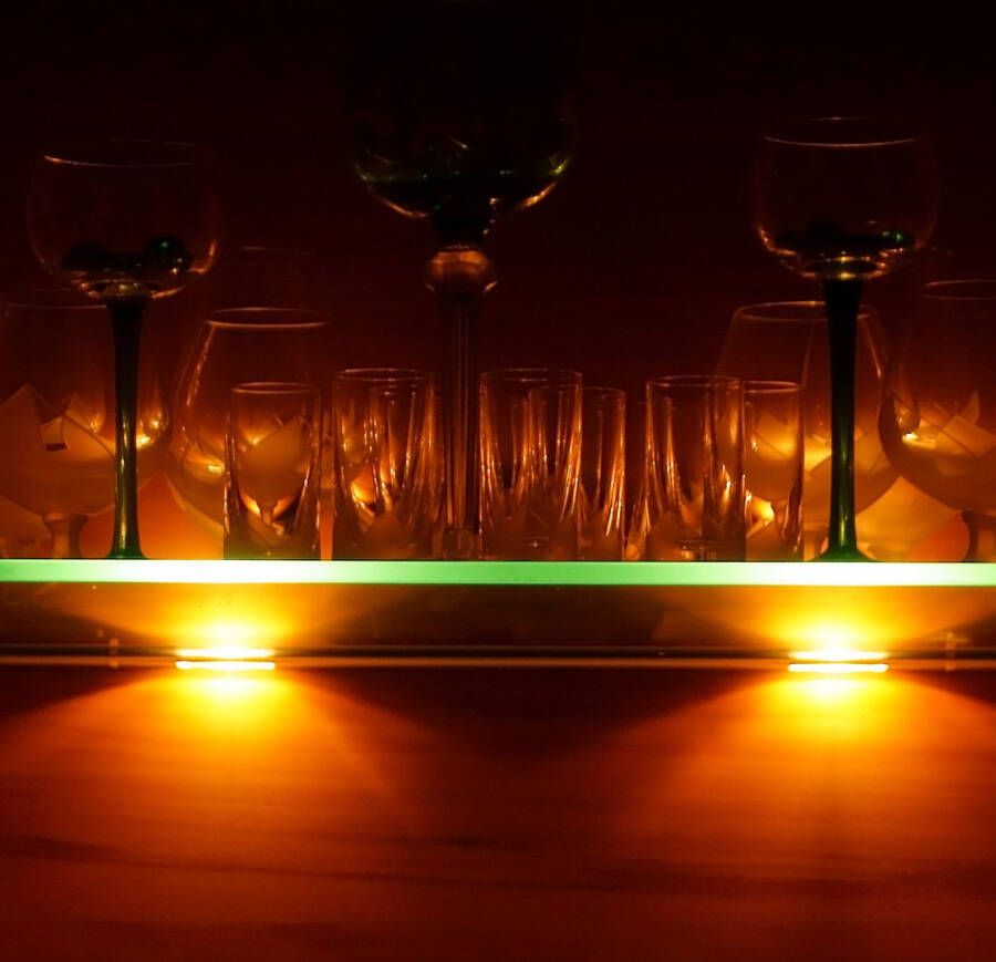 B.K.Licht Decoratieve ledverlichting LED clips RGB glasbodem verlichting glasrandlichten lampen