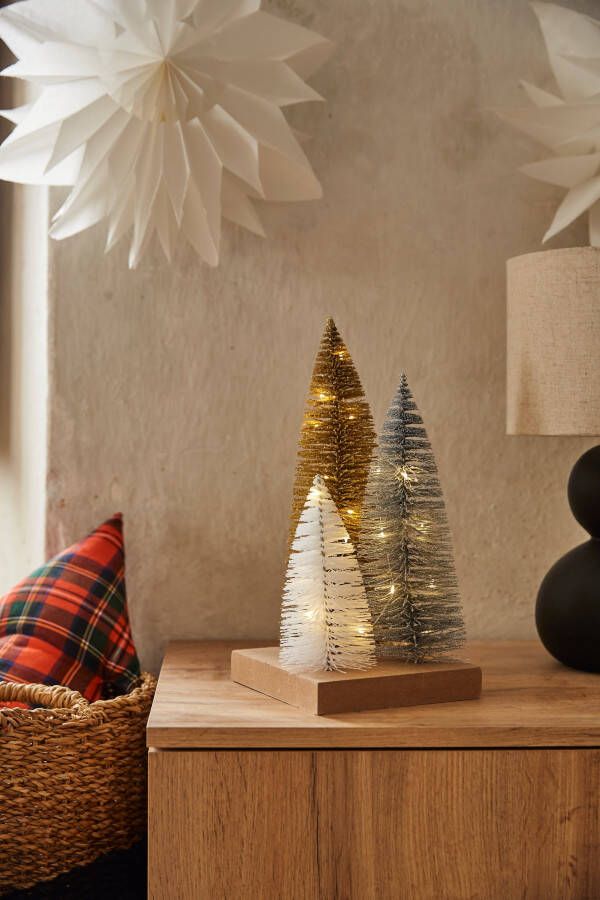 BOLTZE Deco-boom Kerst versiering met ledverlichting (1 stuk)