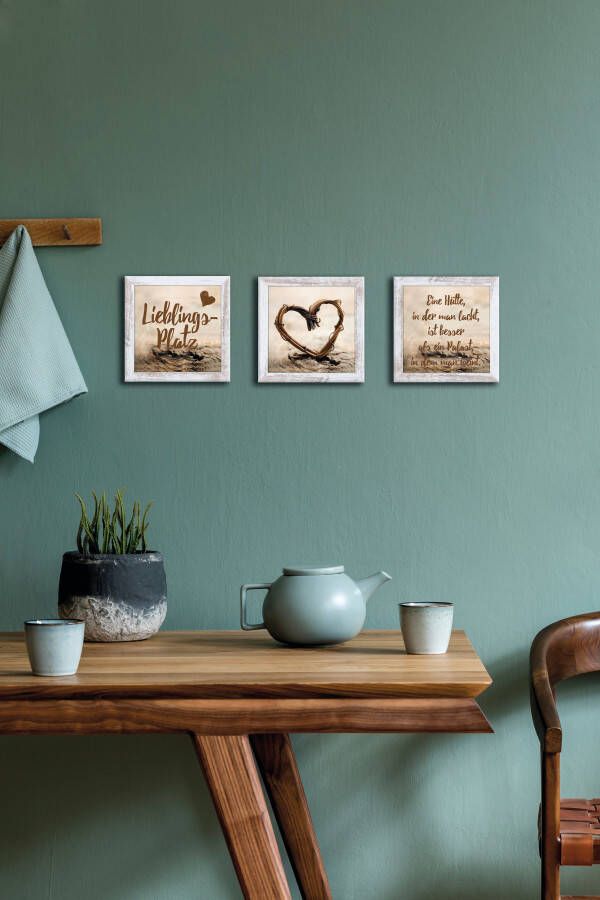 Bönninghoff Artprint met lijst Lievelingsplekje hart (1 stuk)