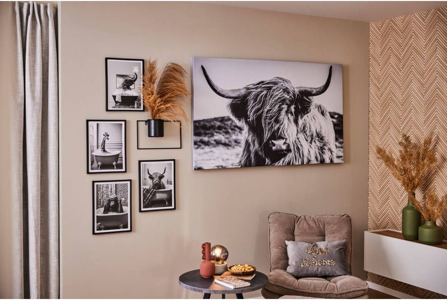 Bönninghoff Artprint op linnen Schotse hooglander (1 stuk)