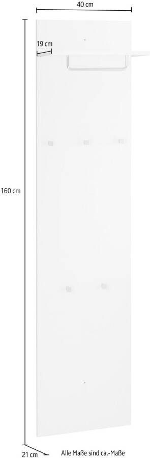 borchardt Möbel Kapstokpaneel Oliva Hoogte 160 cm