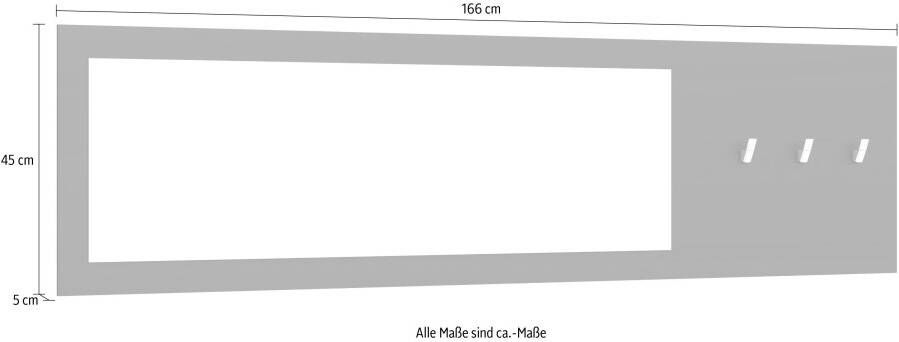 borchardt Möbel Kapstokpaneel Vaasa Breedte 166 cm