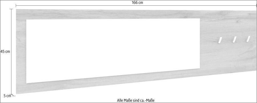 borchardt Möbel Kapstokpaneel Vaasa Breedte 166 cm