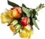 Botanic-Haus Kunstbloem Bos rozen met 5 rozen en 3 knoppen (1 stuk) - Thumbnail 2