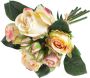 Botanic-Haus Kunstbloem Bos rozen met 5 rozen en 3 knoppen (1 stuk) - Thumbnail 2