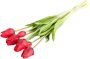 Nova Nature Bosje Tulpen Sally Classic rood kunstbloem - Thumbnail 3