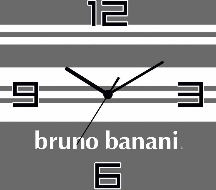 Bruno Banani Wandklok Stripes auf Alu analoog 30 cm