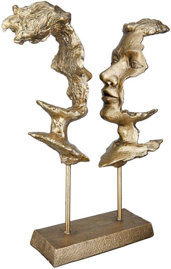 Casablanca by Gilde Decoratief figuur 2 Gesichter auf Base "Soli" H. 31cm (1 stuk)