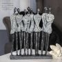 Casablanca by Gilde Decoratief figuur Sculptuur meidenavond antiek zilver Decoratief object hoogte 34 cm antiek-finish met teksthanger woonkamer (1 stuk) - Thumbnail 2