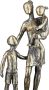 Casablanca by Gilde Decoratief figuur Sculptuur moeder met kinderen bronskleur Decoratief object hoogte 26 5 cm op zwarte voet antiek-finish woonkamer (1 stuk) - Thumbnail 2