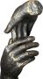 Casablanca by Gilde Decoratief figuur Sculptuur two hands bronskleur (1 stuk) - Thumbnail 4