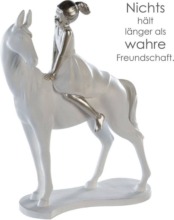 Casablanca by Gilde Decoratief figuur Sculptuur Girl on Horse (1 stuk)