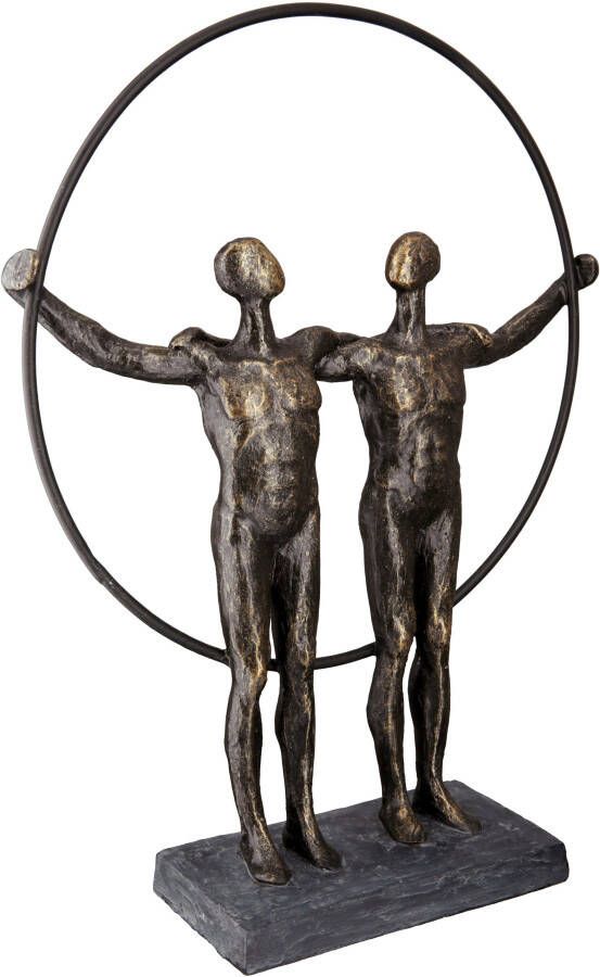 Casablanca by Gilde Decoratief figuur Sculptuur two men (1 stuk)