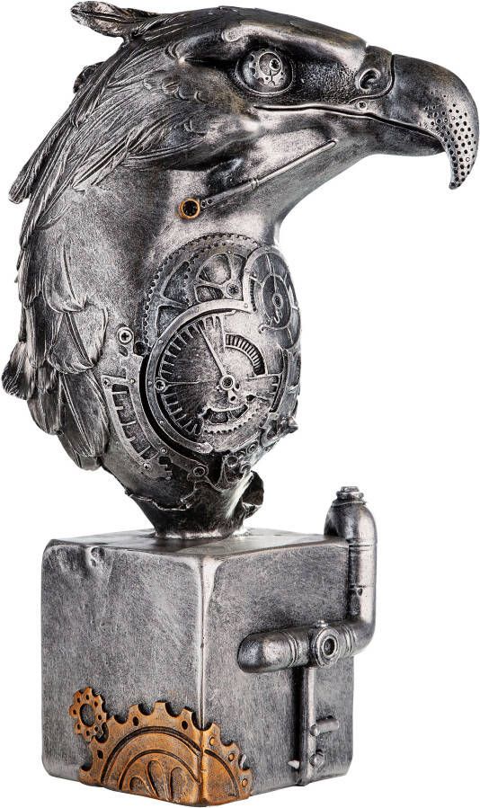 Casablanca by Gilde Dierfiguur Sculptuur Steampunk Eagle met koperkleurige elementen (1 stuk)