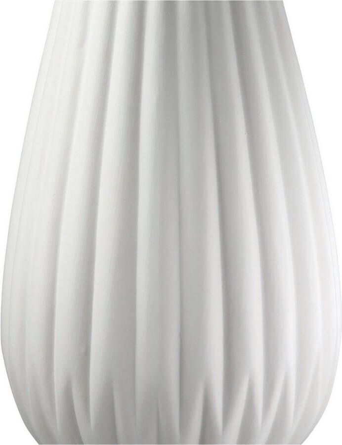 Casablanca by Gilde Tafelvaas 2-delig set vaas Piega wit H.17 cm (1 stuk)