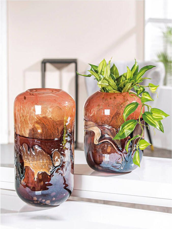 Casablanca by Gilde Tafelvaas Glasart Vase "Apart" Vasenöffnung Ø ca. 9 5 cm (1 stuk)