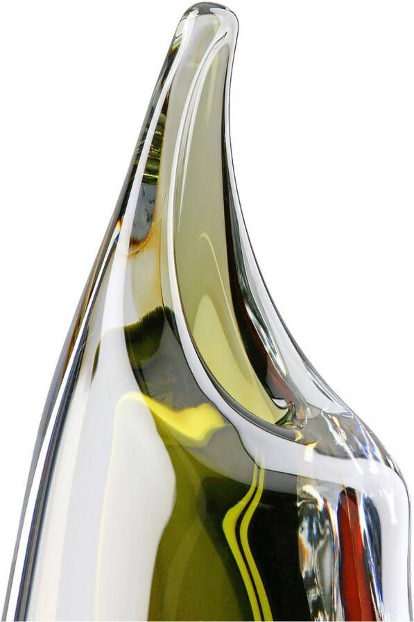 Casablanca by Gilde Tafelvaas Vaas "Finesse" bruin groen helder H.30 cm (1 stuk)