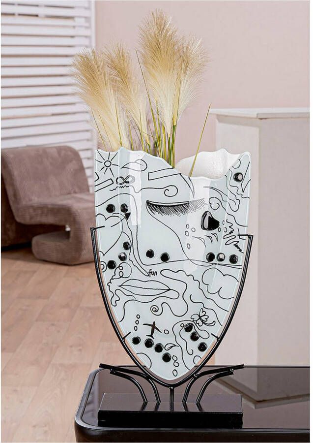 Casablanca by Gilde Vloervaas Vaas Modern Art wit H.49 cm (1 stuk)