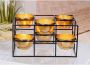 Casablanca by Gilde Waxinelichthouder 6-delige theelichthouder Frame H.14 cm (1 stuk) - Thumbnail 6