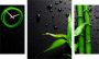 Conni Oberkircher´s Beeld met klok Black & green nature bamboe III met decoratieve klok natuur ontspanning wellness (set) - Thumbnail 2