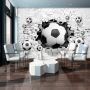 Consalnet Fotobehang 3D-voetballen Steenrood voor kinder- en tienerkamer - Thumbnail 3