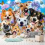 Consalnet Vliesbehang Selfies honden in verschillende maten - Thumbnail 3