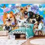 Consalnet Vliesbehang Selfies honden in verschillende maten - Thumbnail 4