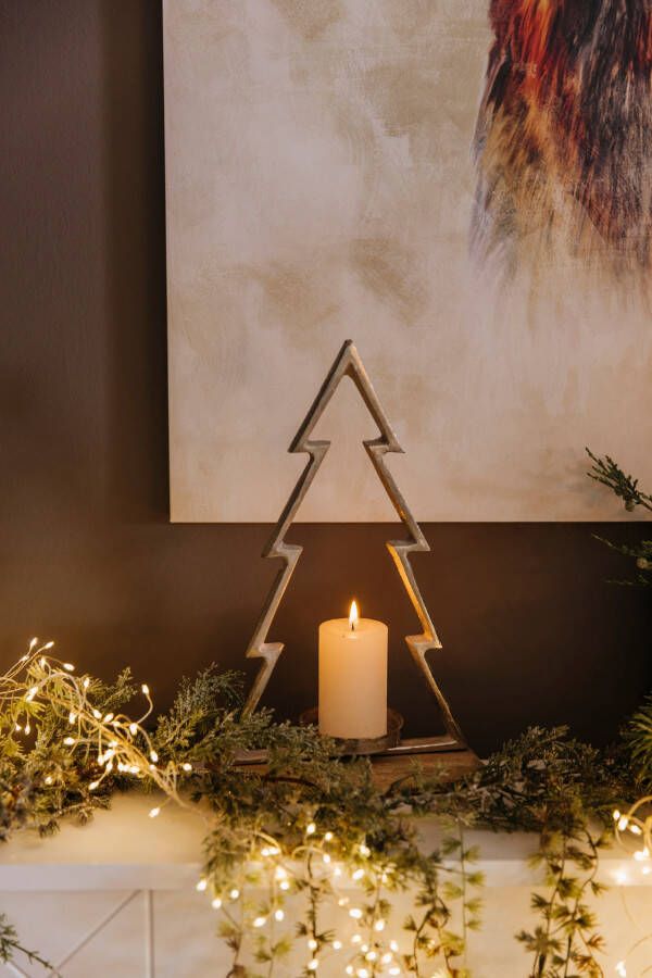 Creativ deco Waxinelichthouder Kerst versiering (1 stuk)