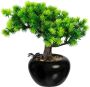 Creativ green Kunstbonsai Bonsai lariks in een keramische pot(2 stuks) - Thumbnail 3