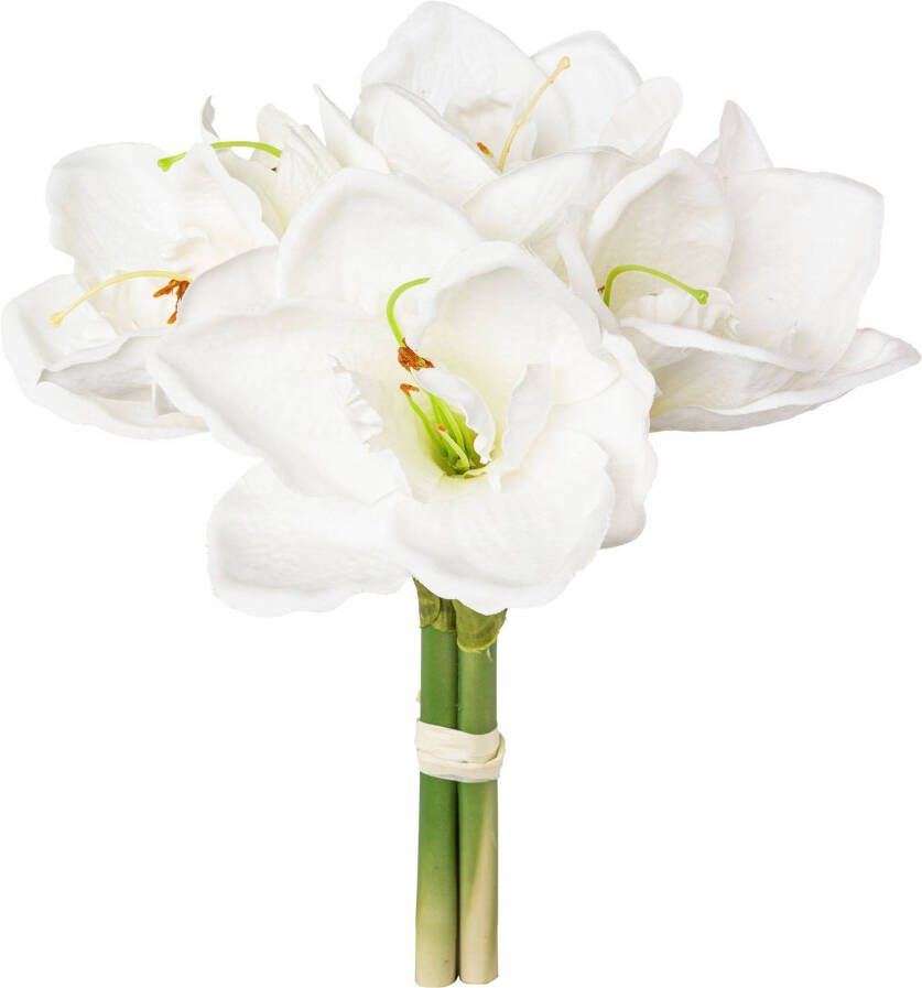 Creativ green Winterse kunstplant Kerst versiering weelderige bloemenpracht set van 3 (3 stuks)