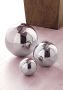 Creativ home Decoratieve bol gemaakt van roestvrij staal (set 3 stuks) - Thumbnail 2