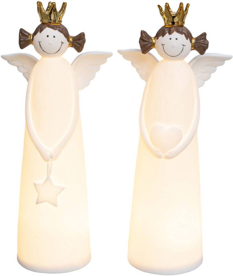 Creativ light Decoratief figuur Kerst versiering (set 2 stuks)