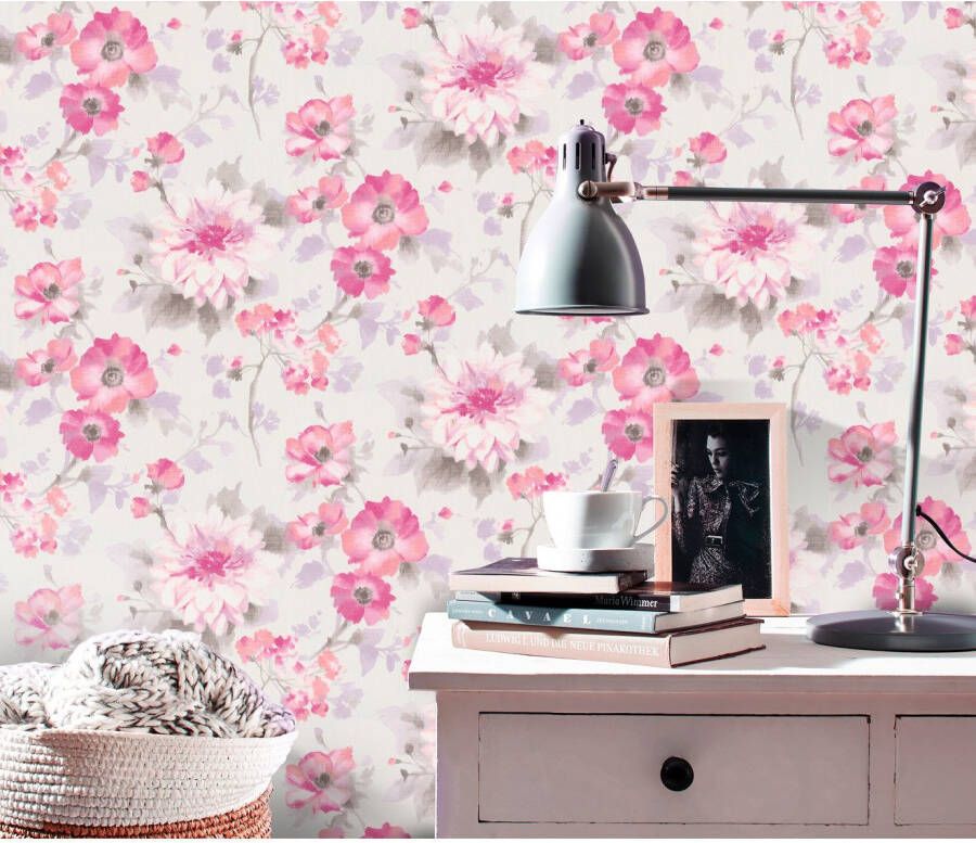 Fashion for walls Vliesbehang 10 05 x 0 53m bloemachtig patroon